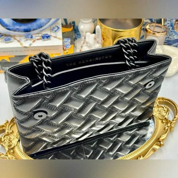 🆕 KURT GEIGER LONDON 🧿 NWOT Kensington Drench Bag, Black - Picture 14 of 16